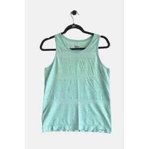 Patagonia Mint Green Striped Tank Top Size M